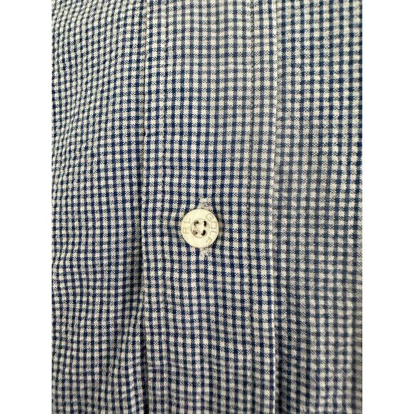 Ralph Lauren|SS Classic Fit Button‎ Up|White/Blue SeerSucker Stripe|SZ L - Picture 9 of 9